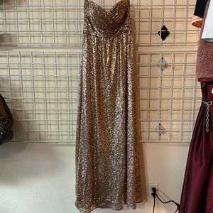 Revelry Fully Sequined Sweetheart Neck Formal Evening Gown